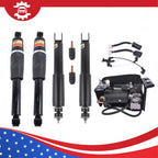 Front & Rear Air Shocks Struts + Compressor Pump for Escalade, Suburban, Yukon (2002–2014)