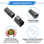 Set of 4 Oxygen Sensor Connector Plugs for Mazda Nissan