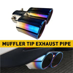 Dual Exhaust Pipe Muffler Tip for Auto Blue (2010–2020) EPY