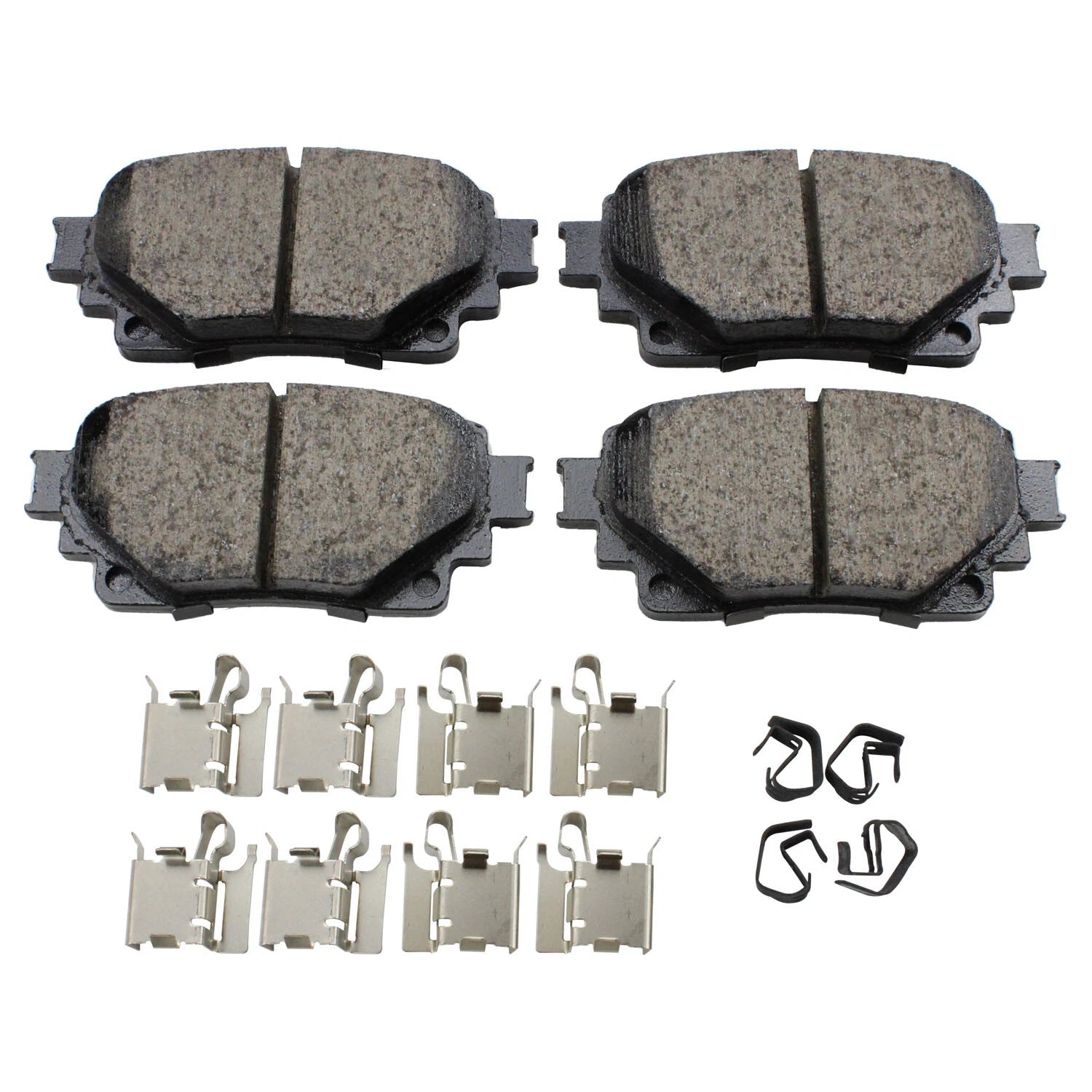 Set of 4 Akebono ProACT Rear Ceramic Brake Pads for Toyota Corolla Highlander Sienna (2014–2021)