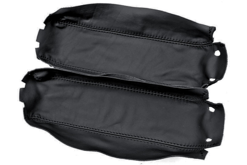 Center Console Lid Armrest Cover for Audi A8 (2004–2010) Black Synthetic Leather