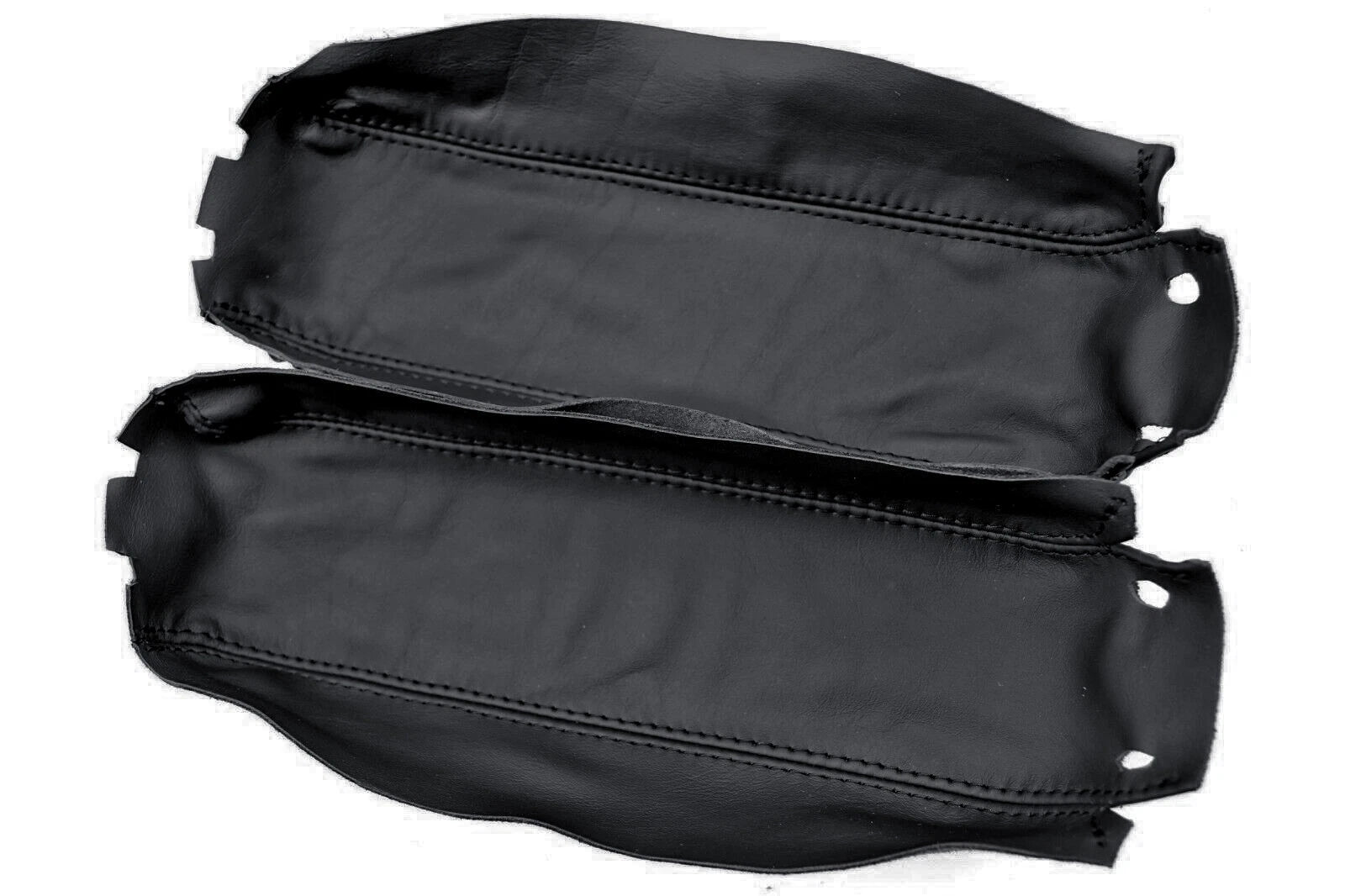 Center Console Lid Armrest Cover for Audi A8 (2004–2010) Black Synthetic Leather