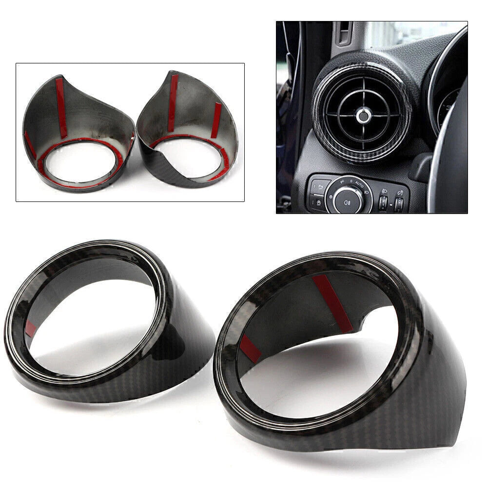 Carbon Fiber Inner Dashboard Air Vent Cover Trim for Alfa Romeo Giulia (2017–2018)