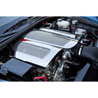 Perforated Low Profile Plenum Cover w/Red LED for 2006-12 Chevy Corvette Z06 LS7