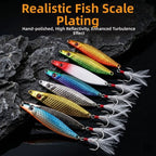 S Shaped Spoon Bait with Treble Hook for Saltwater & Freshwater Fishing