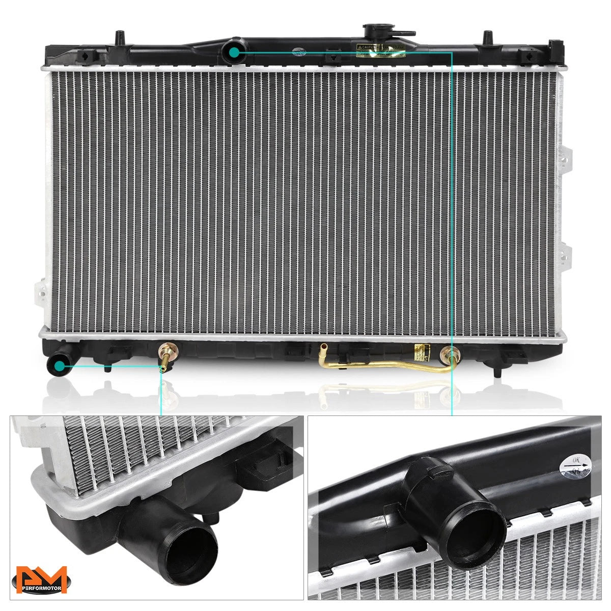 Aluminum Core Radiator for Kia Spectra 5 2004–2009 DPI-2784
