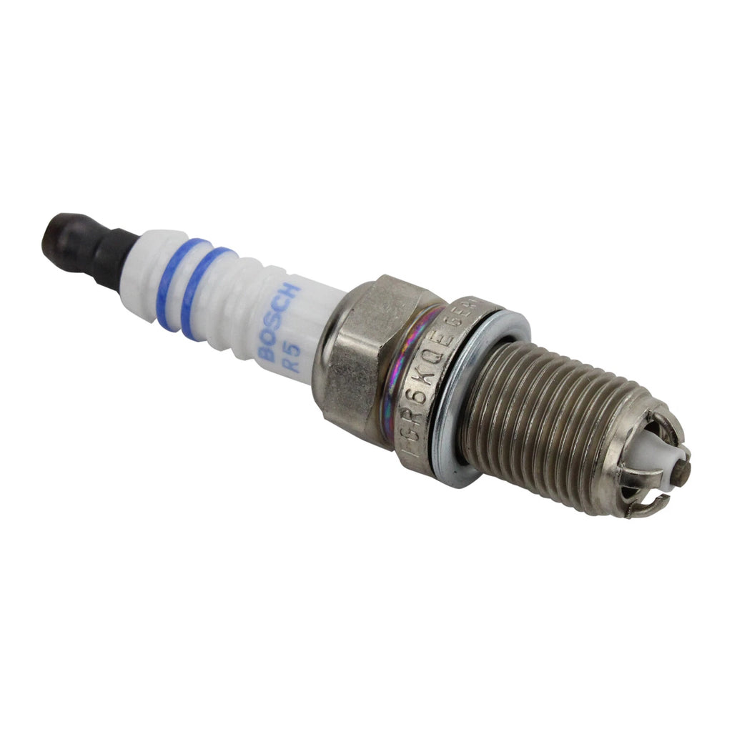 Pre-Gapped Spark Plug Set of 4 for Audi S6, Porsche 911, Boxster, Cayenne (Bosch FGR6KQE)