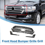 Front Upper Hood Bumper Grille for Toyota Land Cruiser (Chrome)