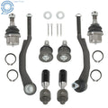 Set of 8 Tie Rods & Ball Joints for Buick Rainier (2004–2007)