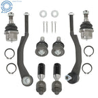 Set of 8 Tie Rods & Ball Joints for Buick Rainier (2004–2007)