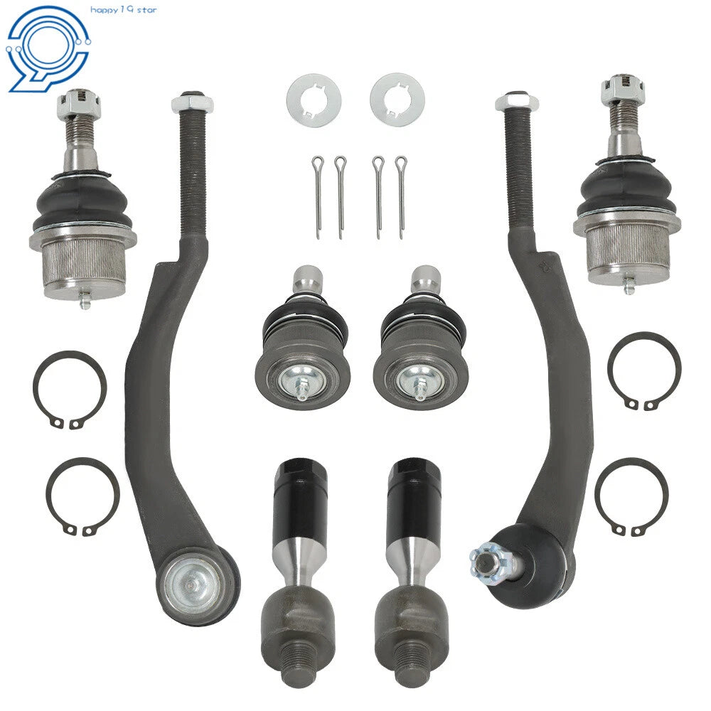 Set of 8 Tie Rods & Ball Joints for Buick Rainier (2004–2007)
