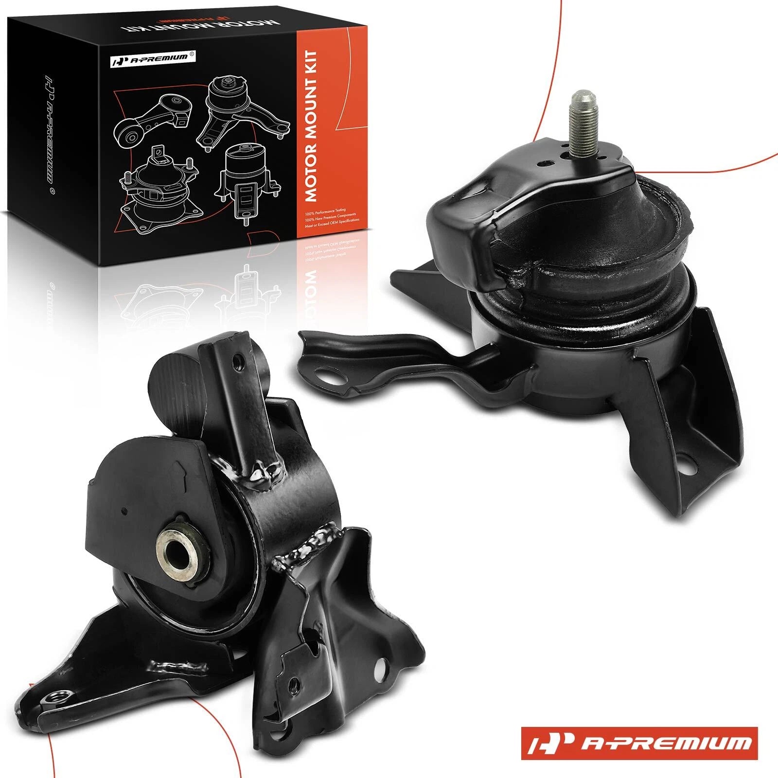 2X Engine Motor & Transmission Mount for Kia Spectra Spectra5 (2000–2009)