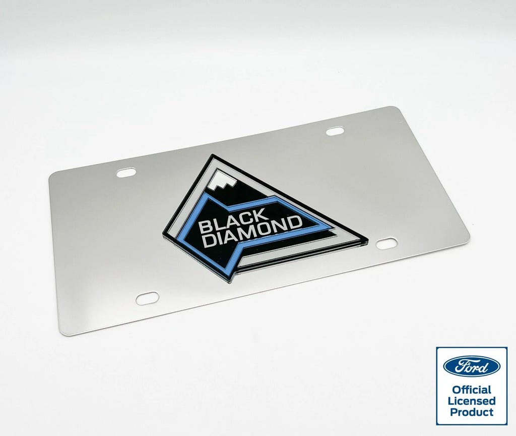 License Plate Frame Premium Chrome 3D Ford Bronco Badge for Ford Bronco (2021–2024)