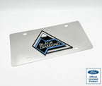 License Plate Frame Premium Chrome 3D Ford Bronco Badge for Ford Bronco (2021–2024)