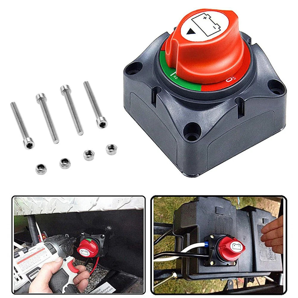 Battery Switch for Marine Boat Car Master Power Cut Off Disconnect (12-48V)