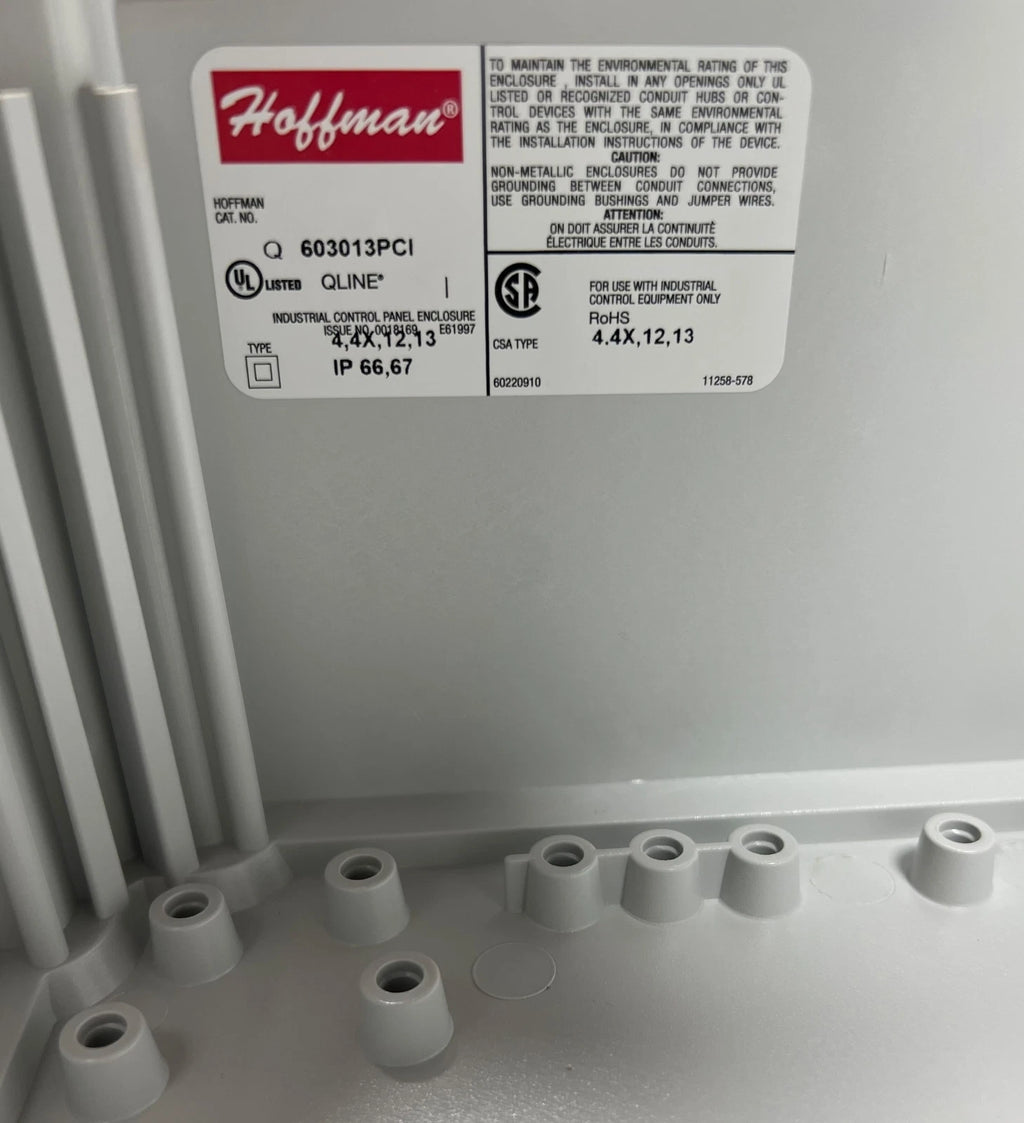 Junction Box for Hoffman Q603013PCI (600mm x 300mm x 123mm)