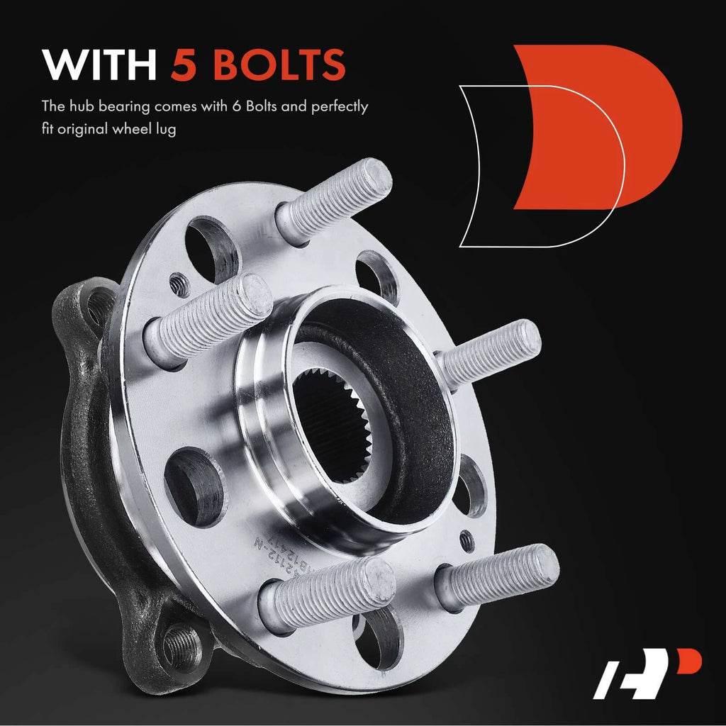 2X Rear Wheel Hub & Bearing Assembly for Hyundai Genesis (2009–2014)