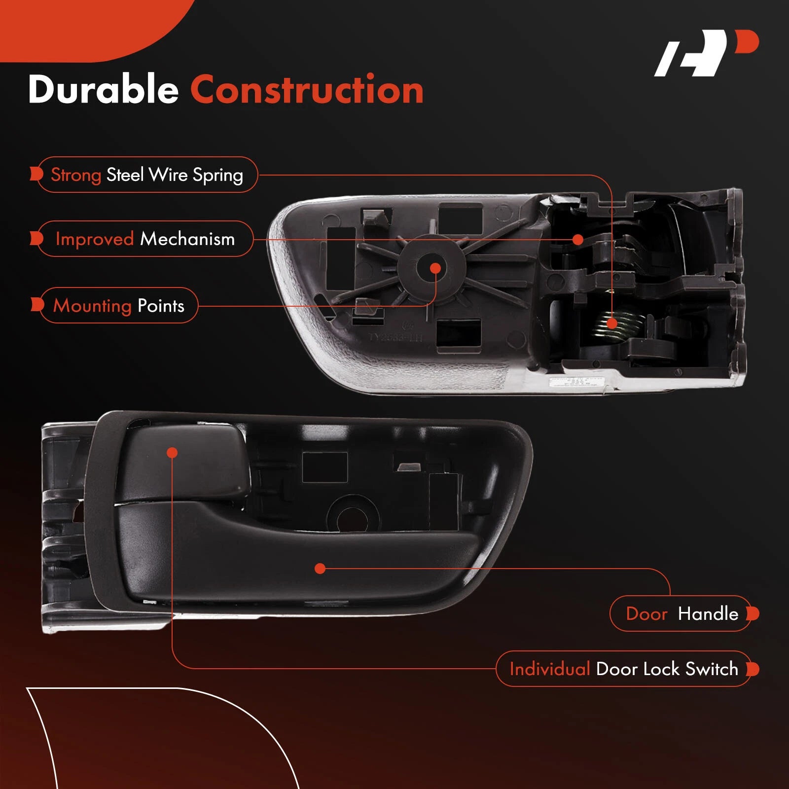 Front Left Interior Door Handle for Toyota Sienna (CE, LE, Limited) (2021–2024)