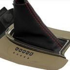 Automatic Shift Boot for Chevrolet Malibu (2008–2012) Red Stitch Carbon