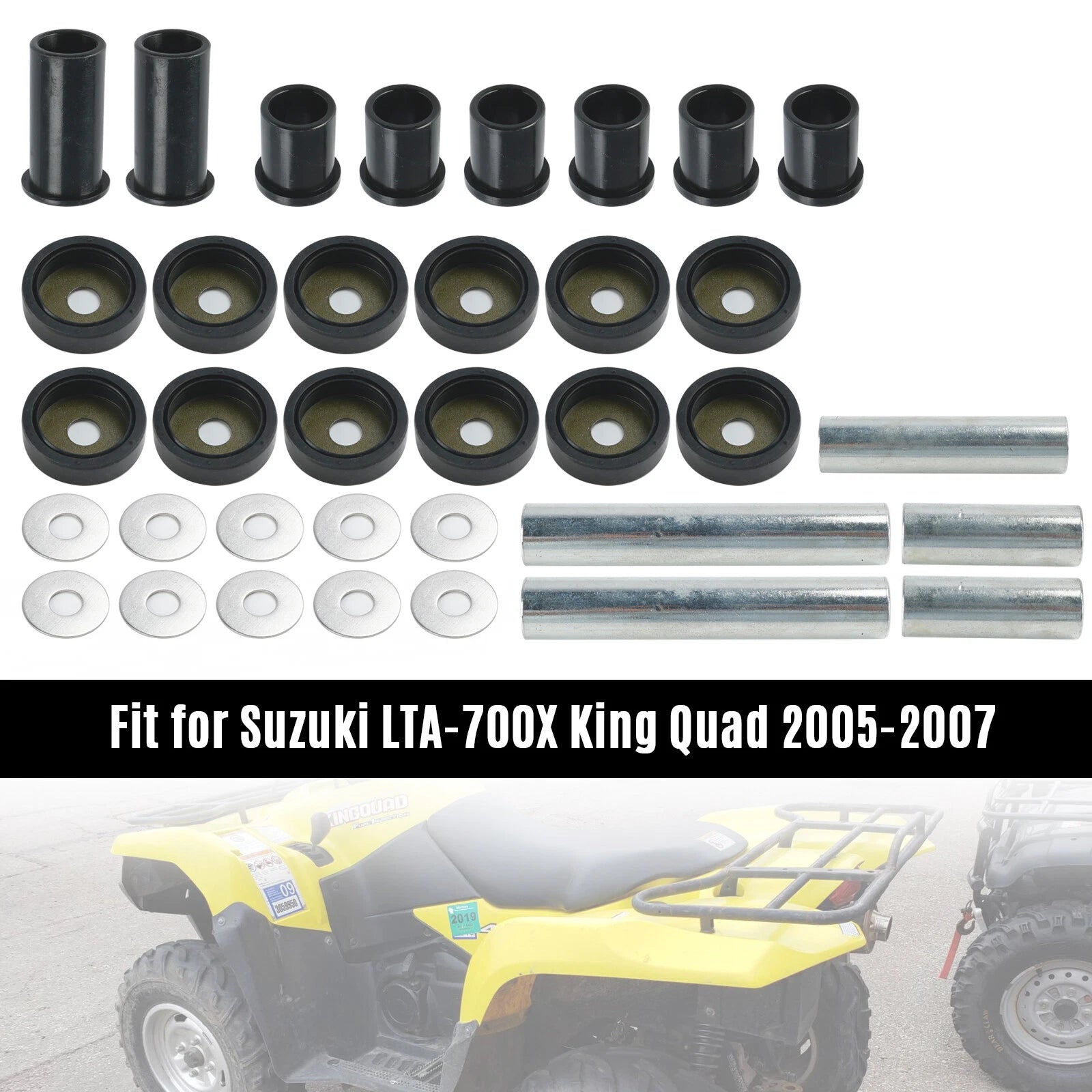 Rear A-Arm Bushing Kit 50-1041 for Suzuki King Quad 450 700 (2004–2023)