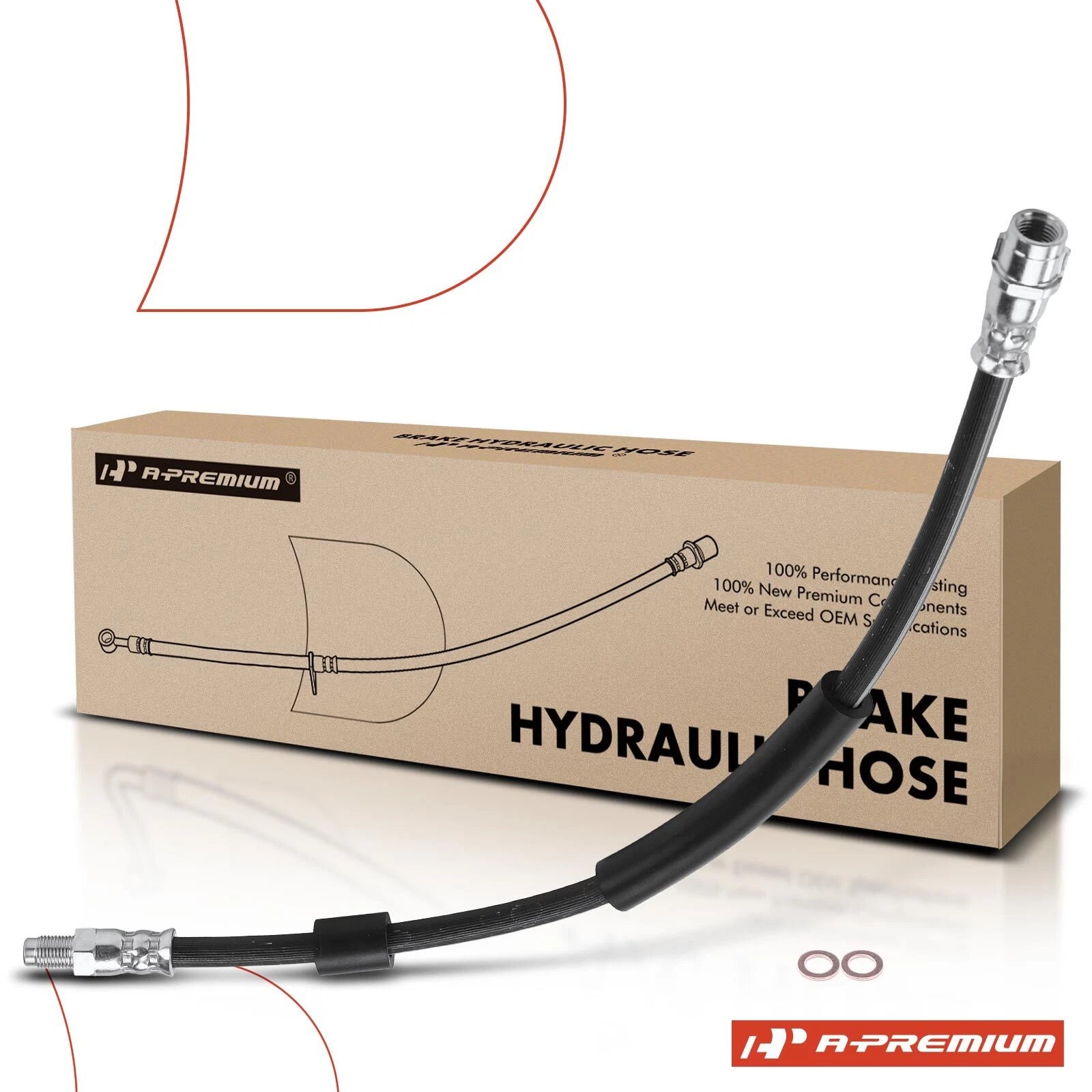 Front Brake Hydraulic Hose for Mercedes-Benz SL450 SL550 (2013–2017)