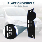 Dashboard Cover Mat for Volkswagen Golf 8 (2021–2024) Sun Protector Black Blue