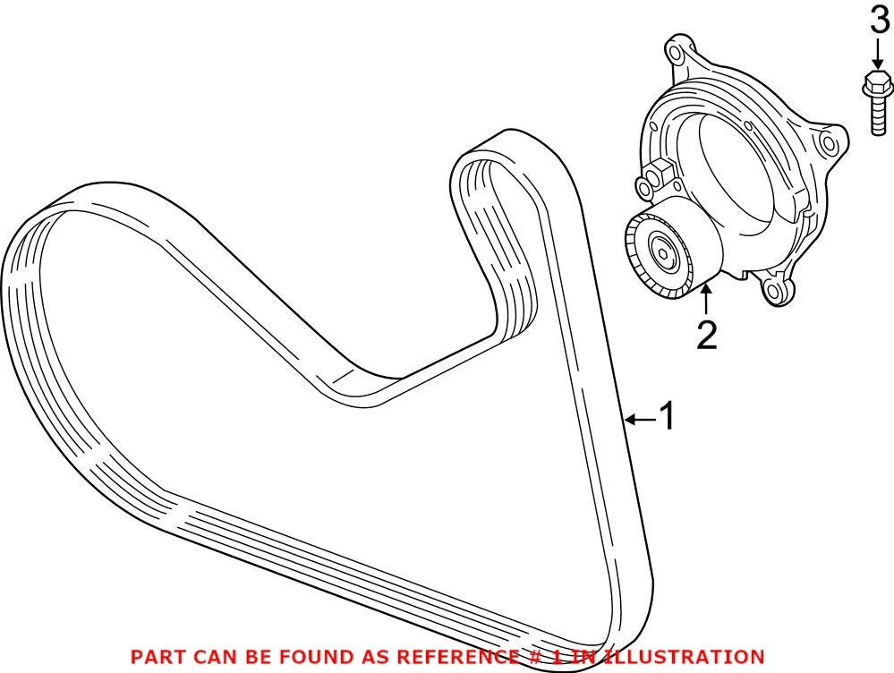 Serpentine Belt for BMW (11288646475)