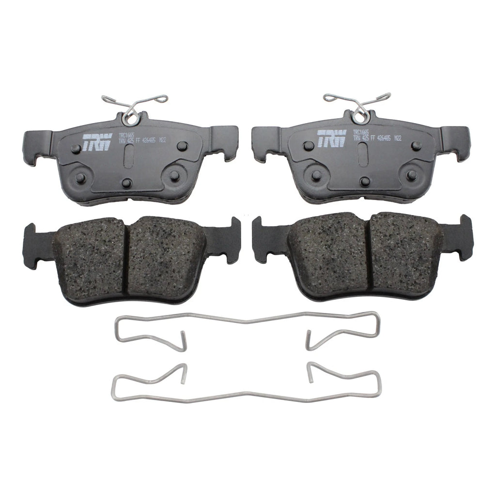 DuraGo Rear Rotors & TRW Pro Ceramic Disc Brake Pads Kit for Escape Fusion MKC MKZ (2013–2020)