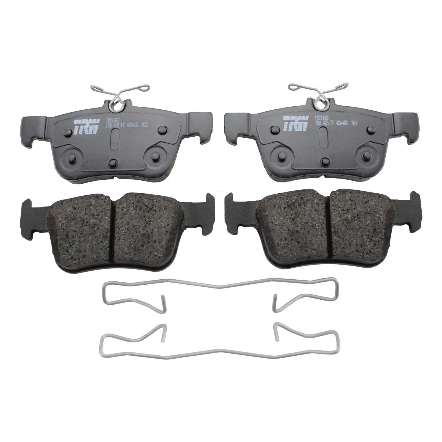 DuraGo Rear Rotors & TRW Pro Ceramic Disc Brake Pads Kit for Escape Fusion MKC MKZ (2013–2020)