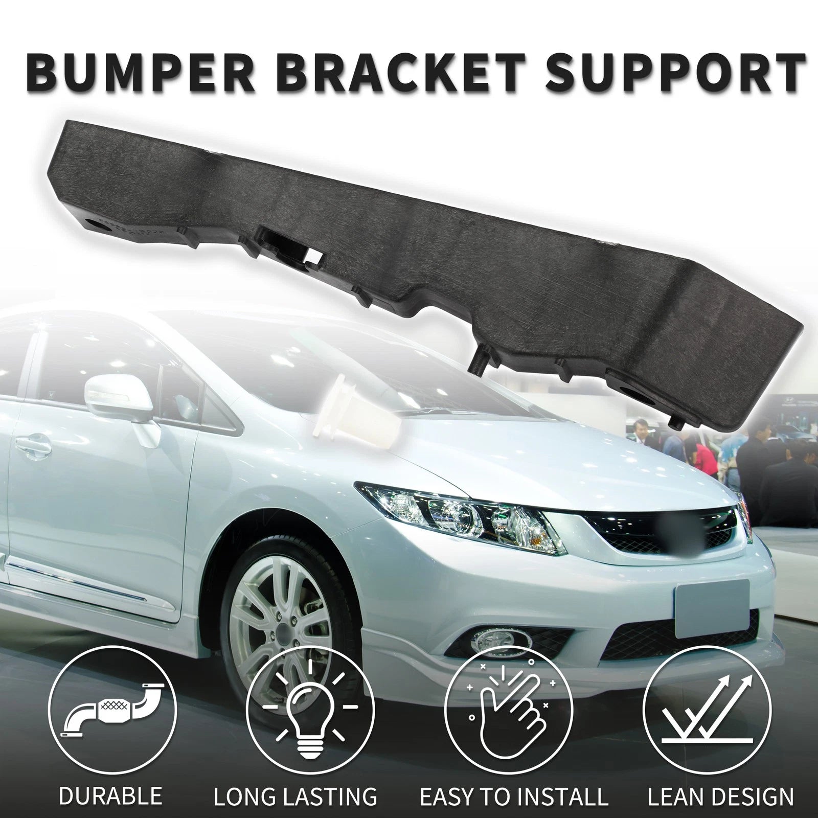 Left Front Bumper Retainer Bracket No. 865911E000 for Hyundai Accent (2006–2011)