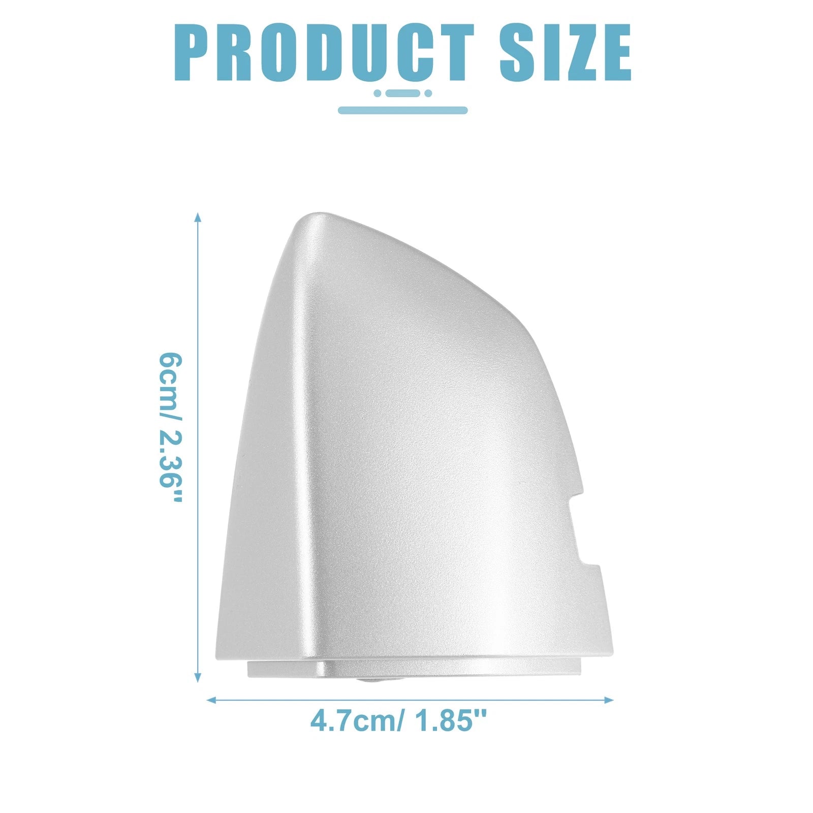 Front Left Outside Door Handle Cover for Volkswagen (Silver Tone)