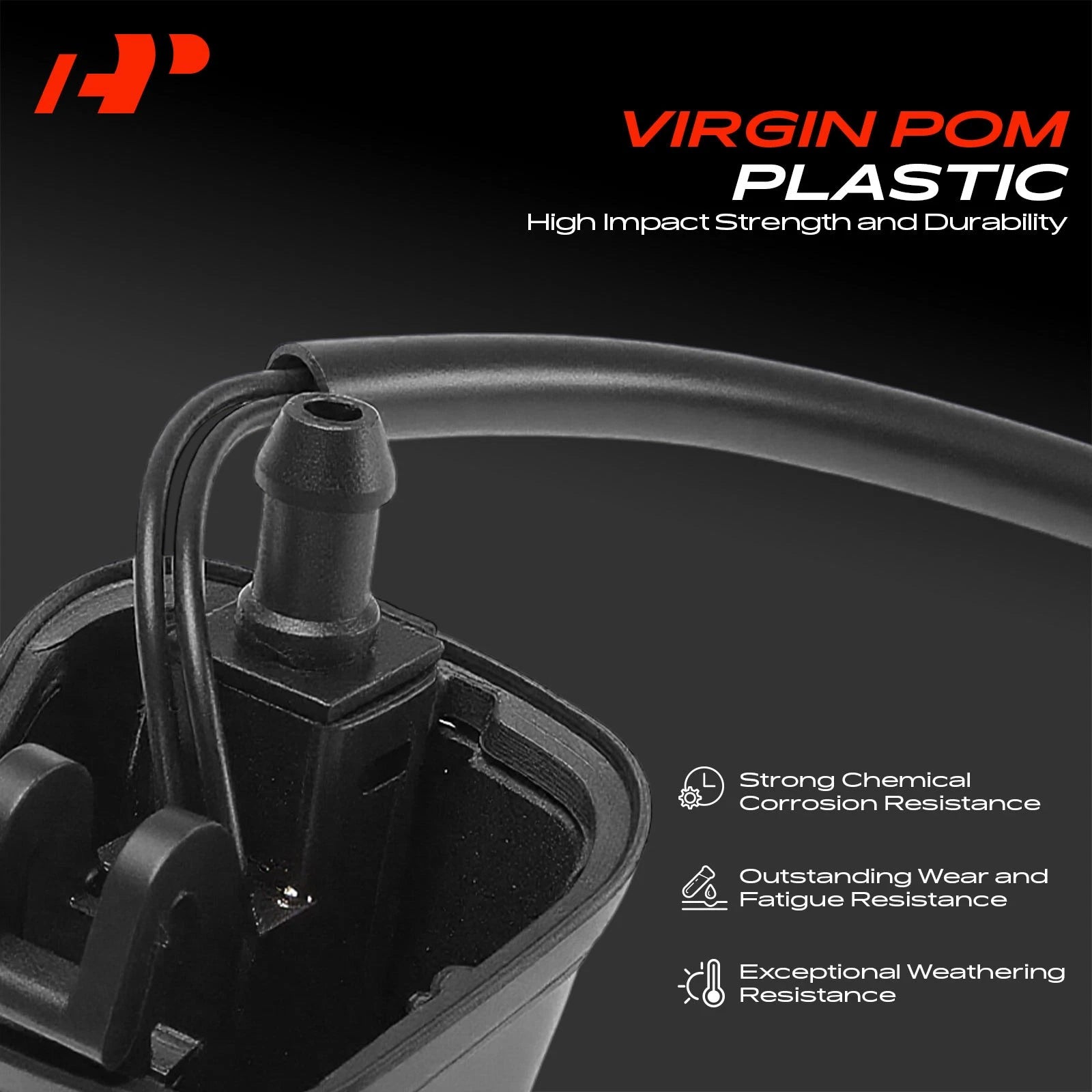 2X Front Windshield Washer Nozzle Jet with Heat for BMW 328i 335i (2007–2013)