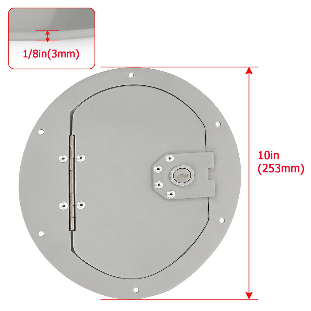 Locking Fuel Door Gas Tank Cap Cover for HMMWV M998 M1123 M1045 (1990–2006)