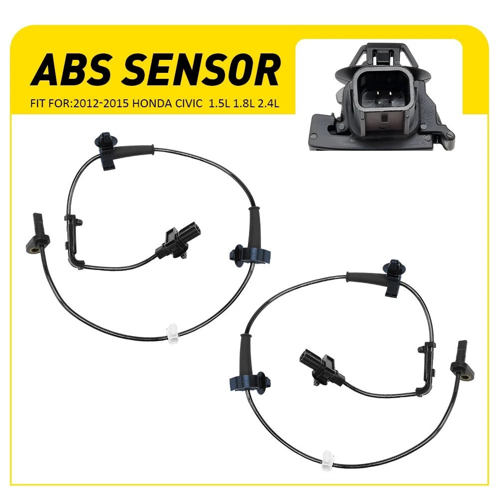 Set of 2 ABS Wheel Speed Sensors for Honda Civic (2012–2015) 57450-TR0-013