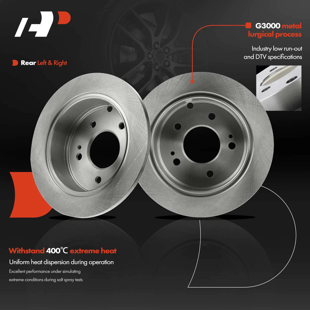 Rear Disc Brake Rotors for Mitsubishi Eclipse, Galant (2004-2012)