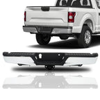 Chrome Steel Rear Step Bumper Assembly w/ Max Tow for Ford F-150 (2015–2020)