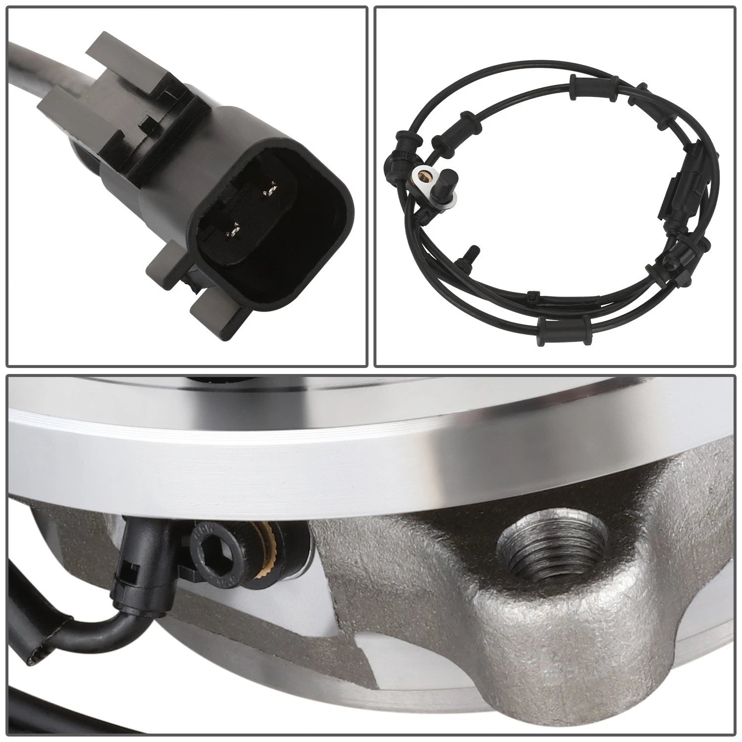 Front Wheel Bearing & Hub Assembly w/ ABS Sensor for Dodge Ram 2500 3500 (2009–2011)