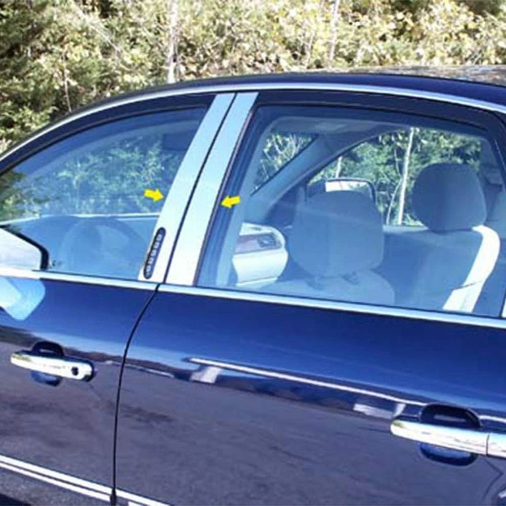 Luxury FX Stainless Pillar Posts for Ford Taurus 2008–2009 with Keyless