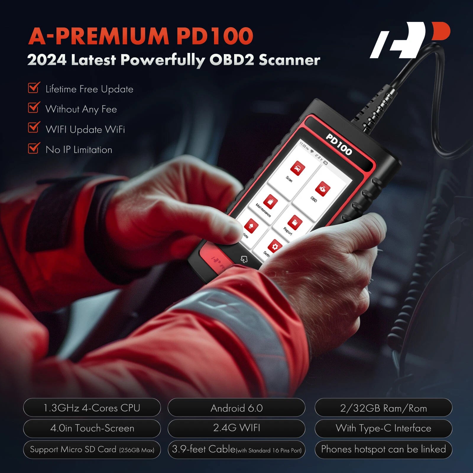 ABS SRS DPF Code Reader Diagnostic Tool for Ford