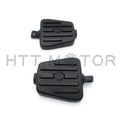 Black Flame Skull Foot Pegs for Harley-Davidson (H-D Male Mount)