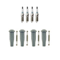 Set of 4 Denso Iridium Spark Plugs & NGK Coil Boots for Milan Mariner L4 2.5L