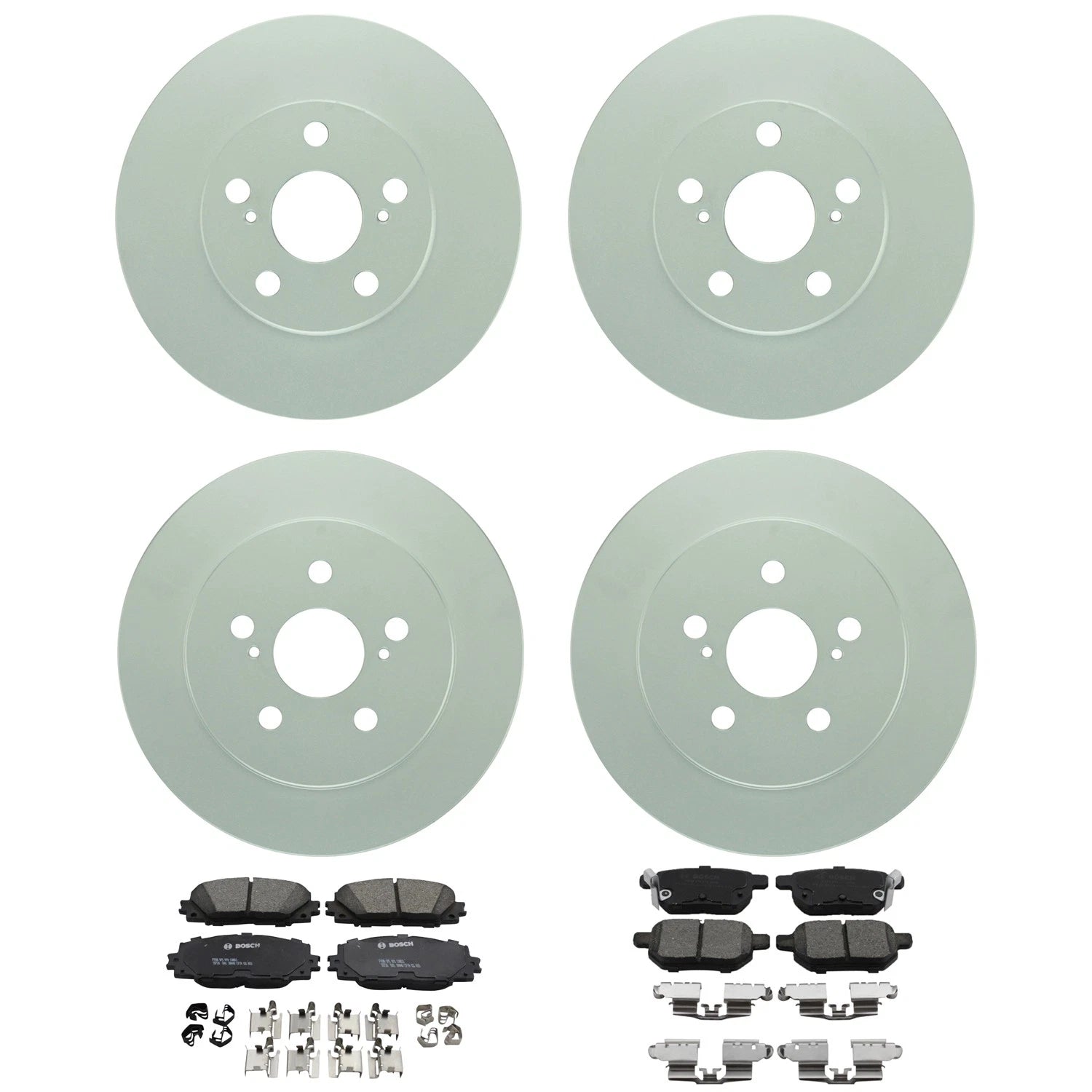 Bosch QuietCast Brake Pad Kit for CT200h Prius FWD (2011–2017)