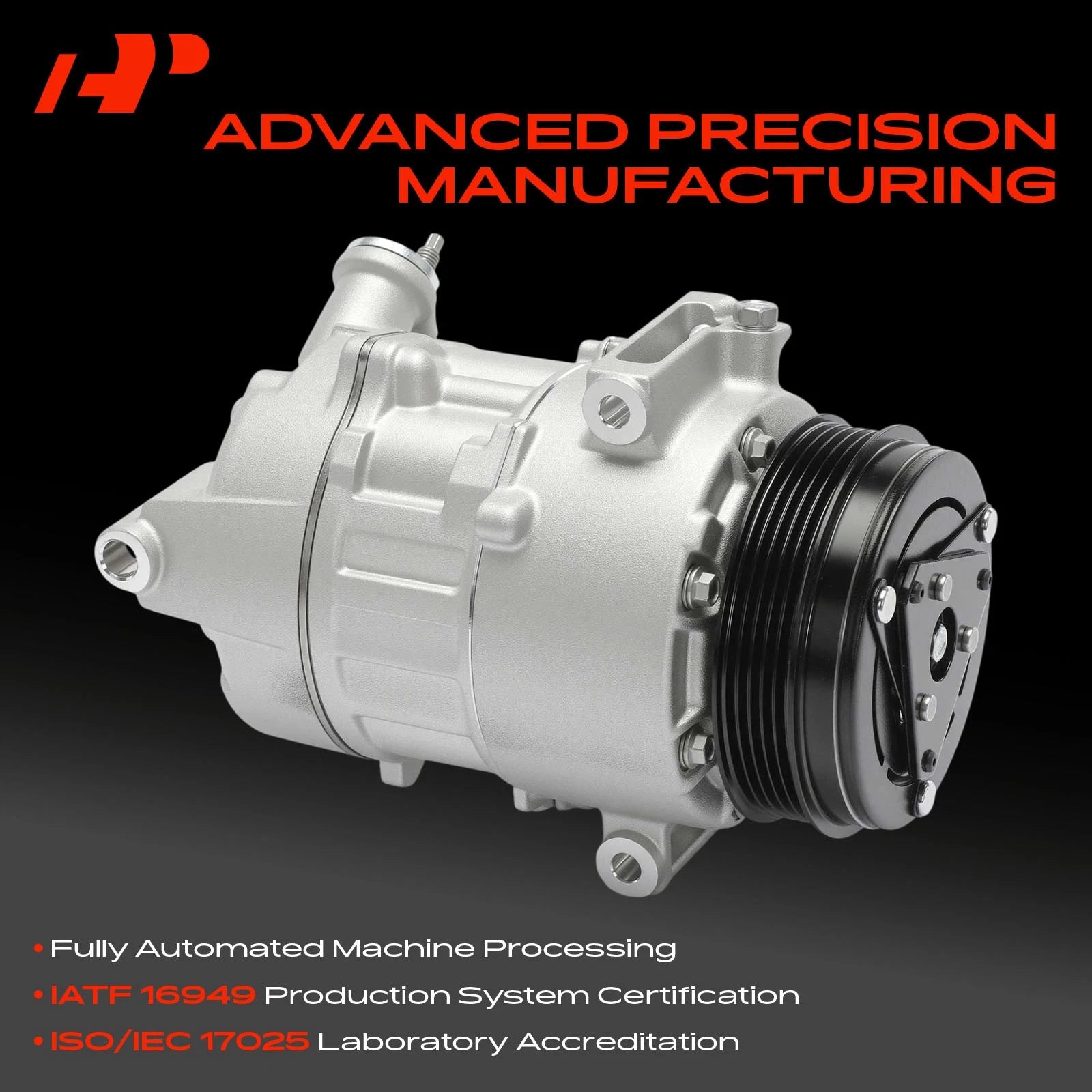 A/C Compressor with Clutch for Chevrolet Silverado GMC Sierra (2019–2023)
