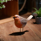 Pair of Large Wren Bird Garden Ornaments Figurines
