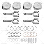 4X Piston & Rings Connecting Rod Kit for Kia Soul Forte Koup 2.0L (2014–2018)