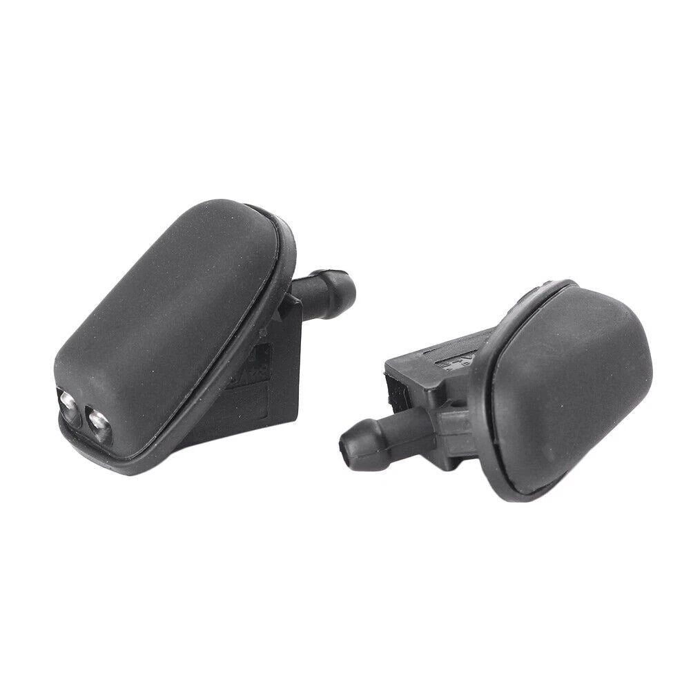 2X Wiper Spray Jet Nozzle Washer for Ford Fiesta (2001–2008) Black