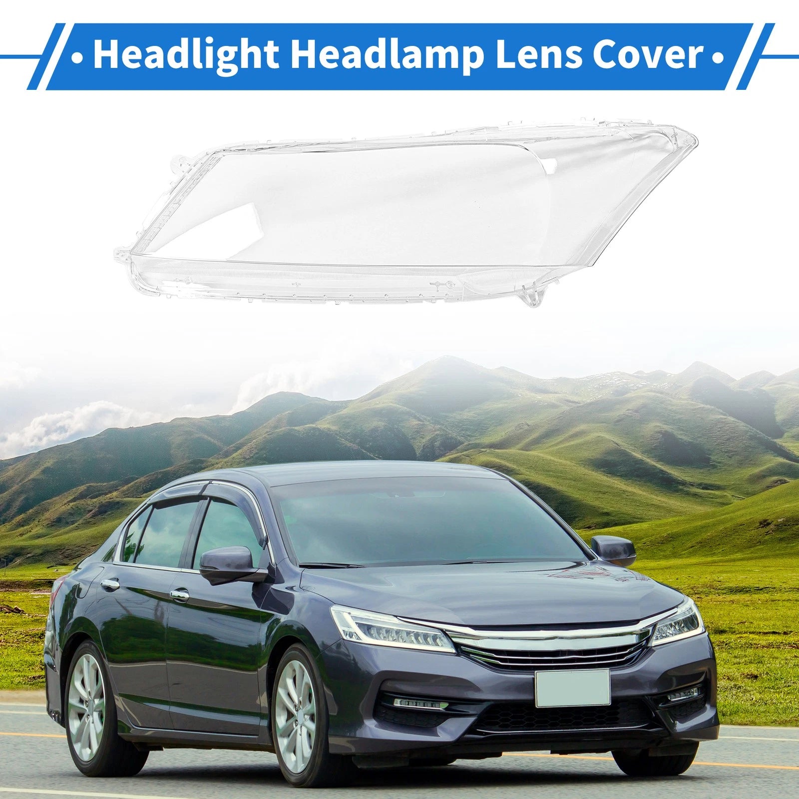 Headlight Lens Cover for Honda Accord (2008–2012) PC Clear