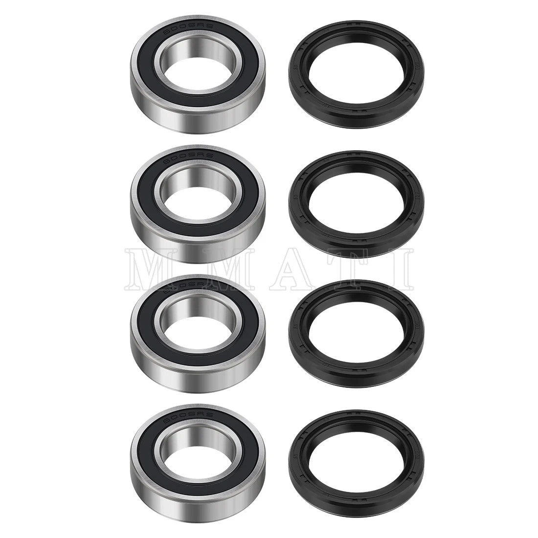 Set of 2 Front Wheel Bearing Seals for Kawasaki Mule (2010–2020)