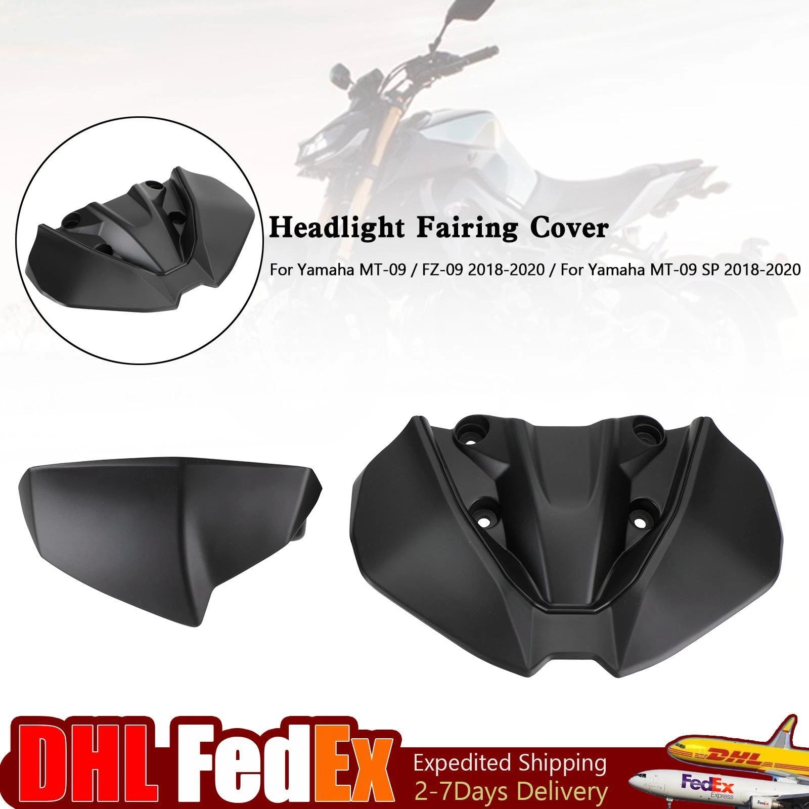 Headlight Fairing Windshield Cover for Yamaha MT-09 FZ09 MT-09 SP (2018–2020)