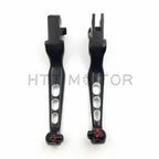 Black Smooth Wide Blade Levers for Harley-Davidson Road King (2014–Present)